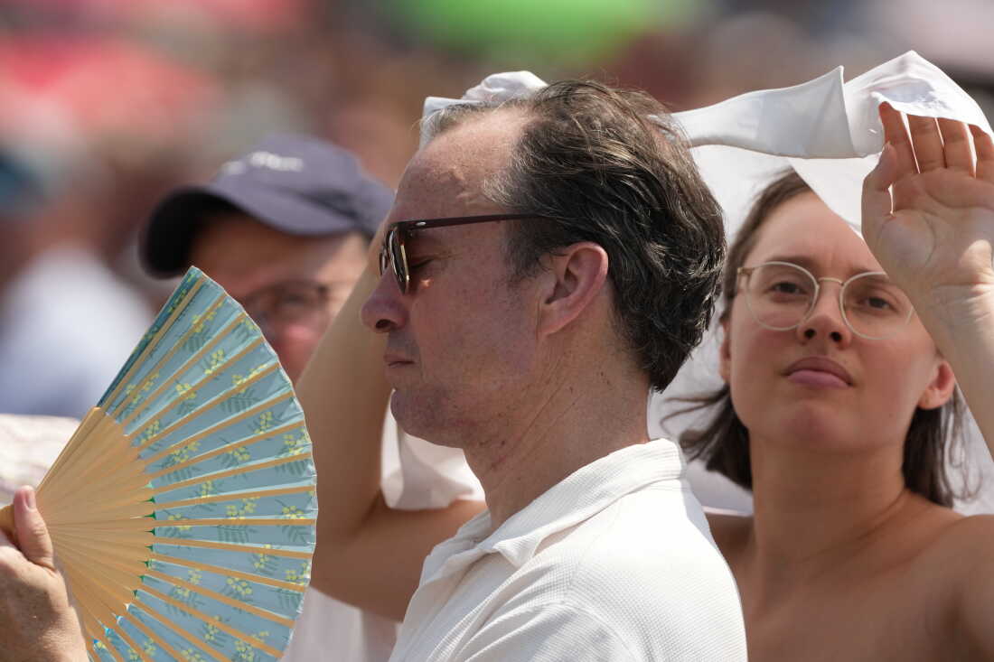 FILE - Faithful wait for the start of Pope Leo XIV Angelus prayer St. Peter's Square at the Vatican, Aug. 2, 2026.