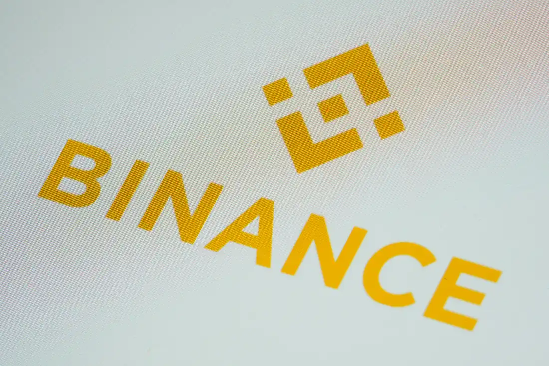 FILE - The Binance logo is seen on a smartphone, Feb. 28, 2023, in Marple Township, Pa.