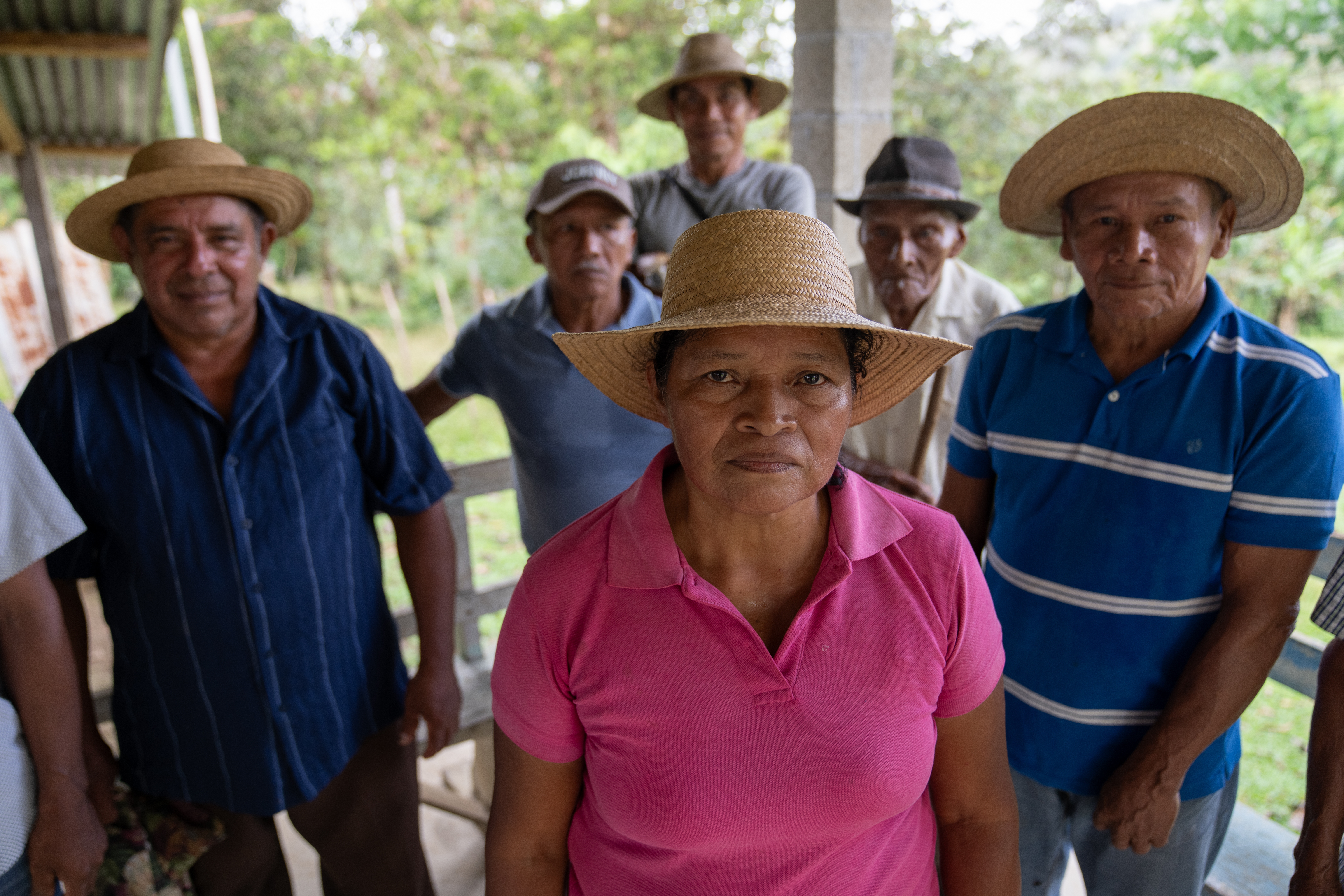 Digna Benite (center) calls her village of Limón de Chagres, a land made of love.