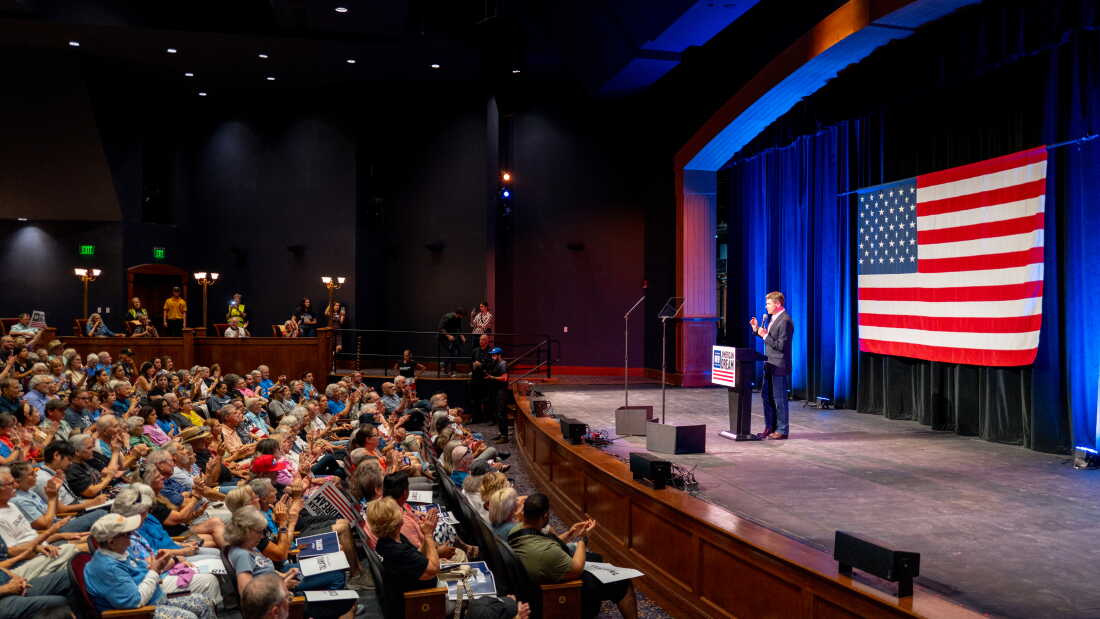 In this file photo, Democratic Senate candidate James Talarico speaks during a campaign rally on Aug. 31, 2026 in Kerrville, Texas. Labor Day often marks the unofficial kickoff of general election campaigning.