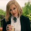 Moira Rose (Catherine O'Hara) appears in a commercial for Herb Ertlinger's fruit wine in an episode of Schitt's Creek.