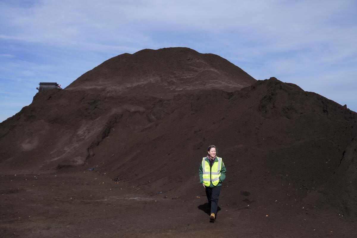NYC Deputy Commissioner of Solid Waste Management Jennifer McDonnell gives NPR a tour of the compost facility in Staten Island.