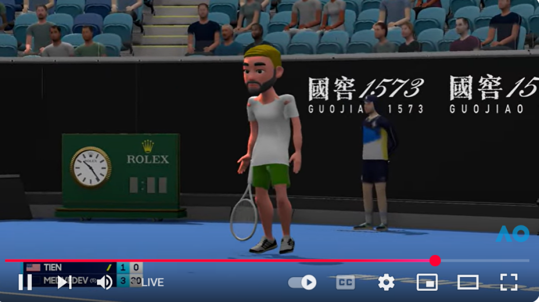 The Australian Open animated streams make tennis look like Wii : NPR