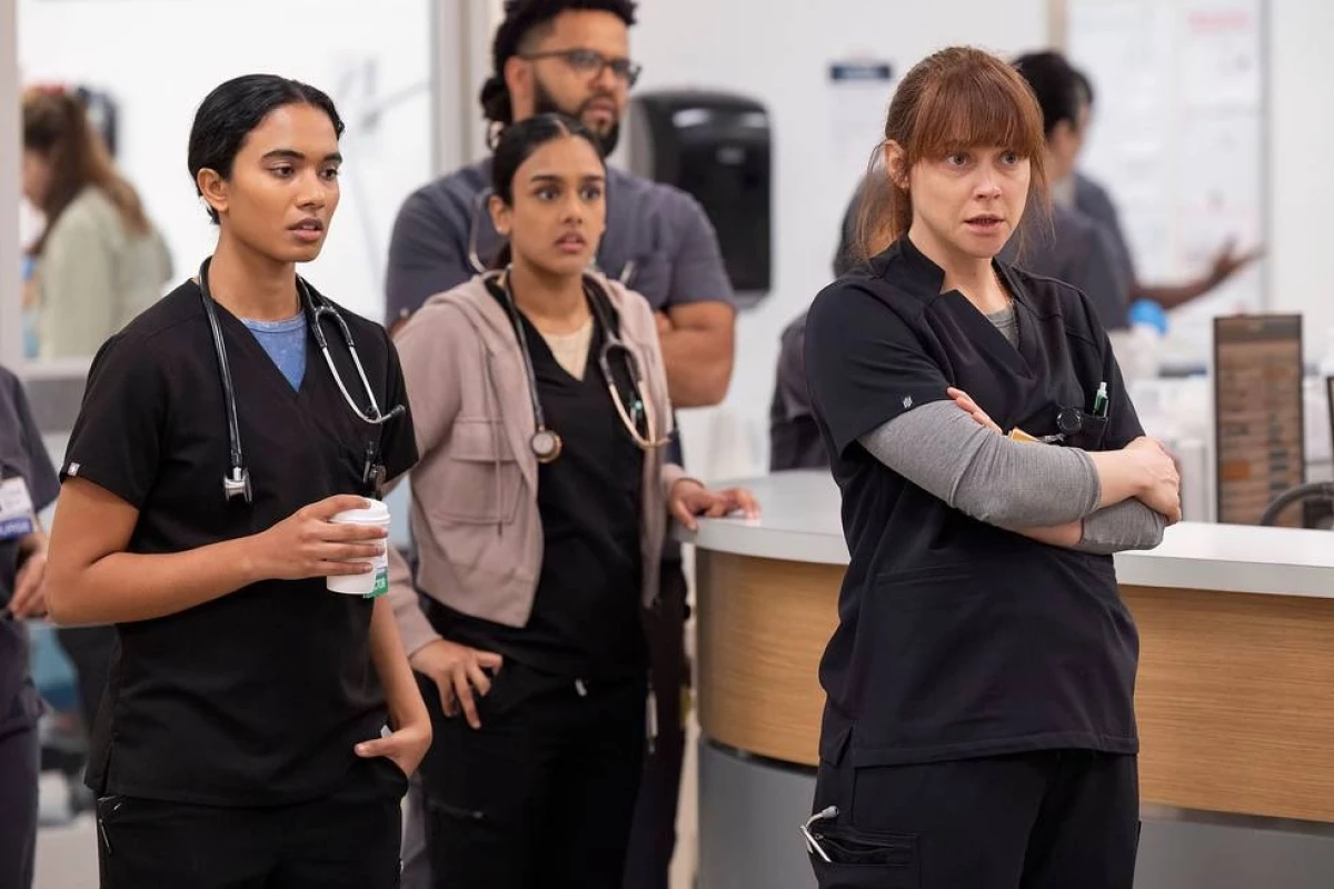 Mohan (Supriya Ganesh), Javadi (Shabana Azeez), Donnie (Brandon Mendez Homer), and McKay (Fiona Dourif).