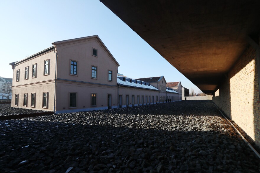 The House of Fates is located on the site of a former railway station that saw the deportation of tens of thousands of Jews during World War II.