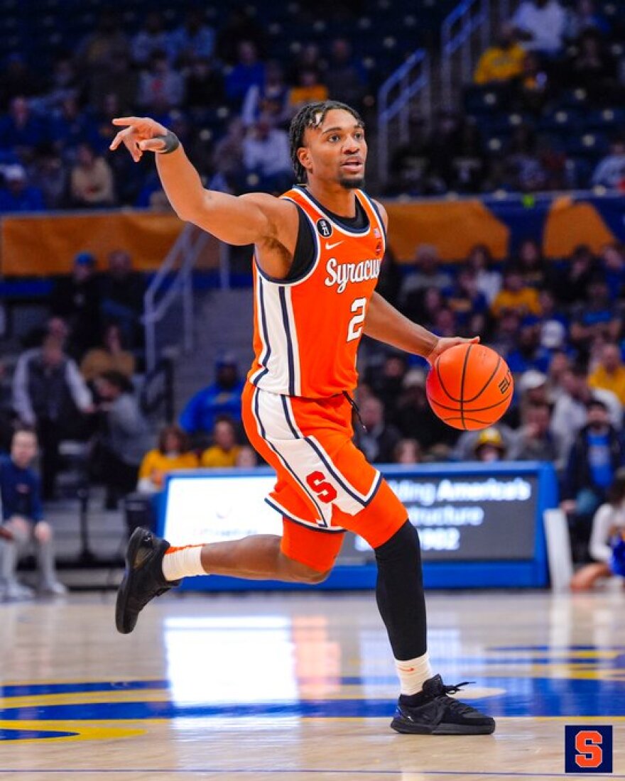 Orange guard JJ Starling (2, Orange) runs the floor