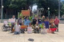 Protestors oppose RIMPAC at the State Capitol on Aug. 4, 2026.