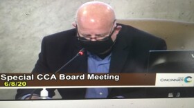 CCA Board Chair Mark Childers at a special meeting to ask for funding.