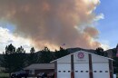 Photo of the Rocky Canyon Fire taken from Henefer, Utah, Aug. 9, 2026.