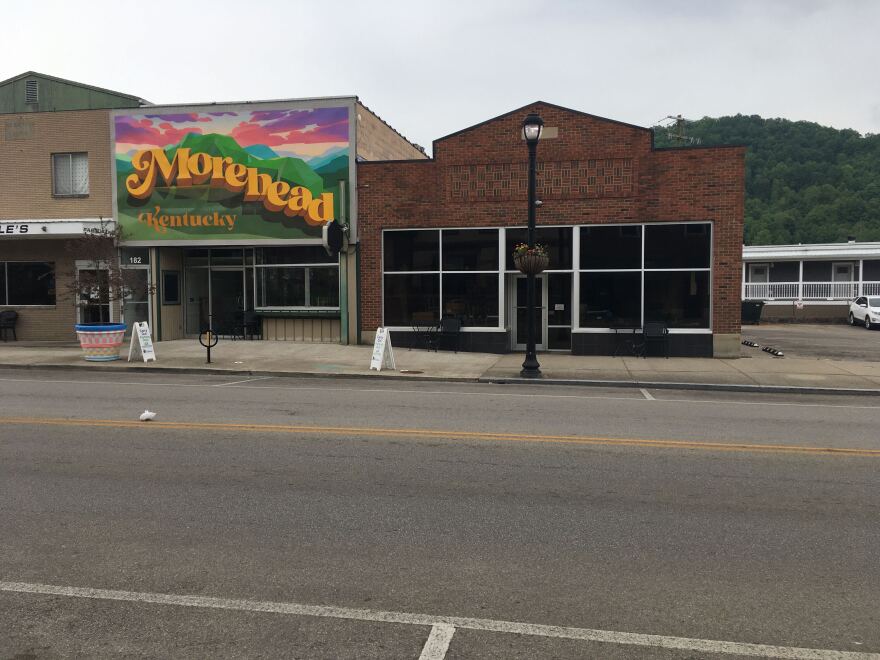 A mural paid for by the city of Morehead as a part of its downtown revitalization plan.