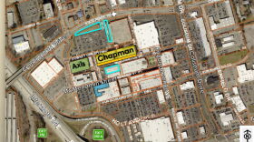 Hampton City Council denied a request from developers to convert unoccupied retail space into housing, shown here south of the Chapman. (Courtesy Hampton City Council)