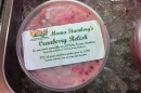 A tub of Susan Stamberg's mother-in-law's famous cranberry relish made by Beth Hansen of Easton, Md.