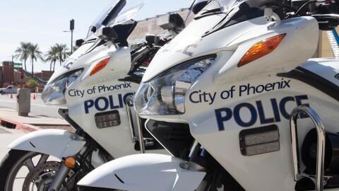 Phoenix police motorcycles