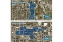 Two maps show the Brewing and Downtown DORA districts.