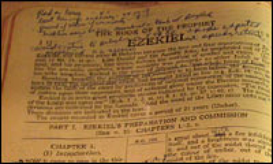 Falwell says he purchased this Bible "the day after I became a Christian in 1952" and used it while training to be a pastor at Baptist Bible College in Springfield, Mo.