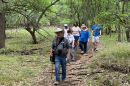 Participants on a hike