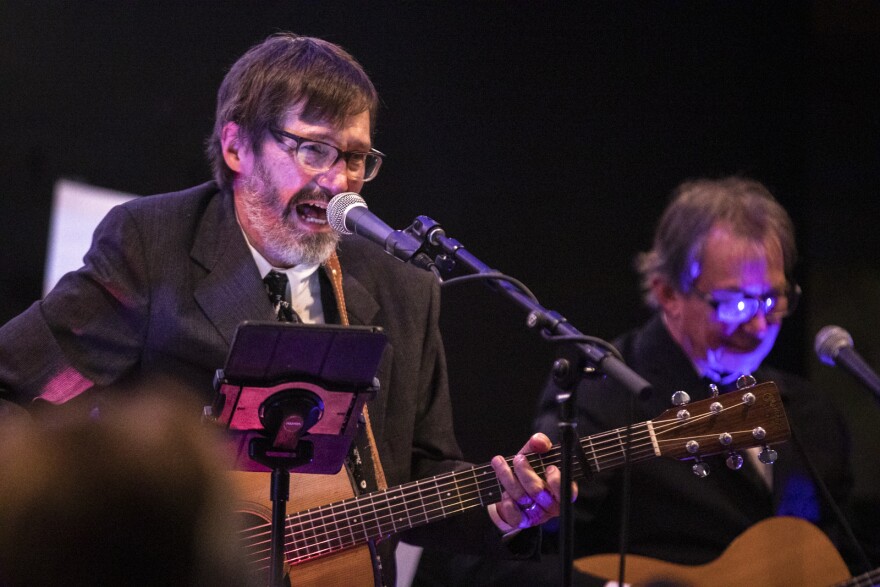 Kerry and Scott Regan of Watkins & the Rapiers perform Singing Serling on Sept. 22, 2021 at Rochester Fringe Festival.