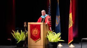 Thomas Newsom was officially installed as Pitt State's 11th President on Monday April 6, 2026.