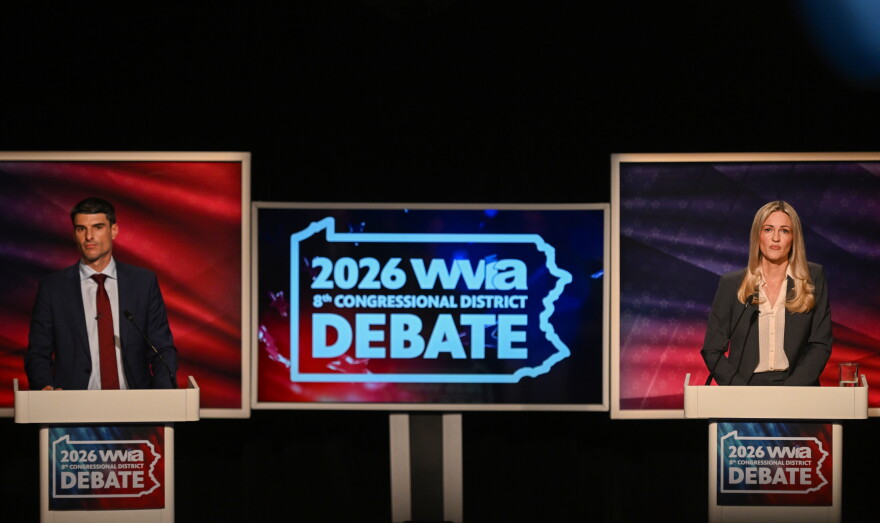 U.S. Rep. Rob Bresnahan and Scranton Mayor Paige Cognetti debate for Pennsylvania's 8th Congressional District seat at WVIA Studios in Pittston.