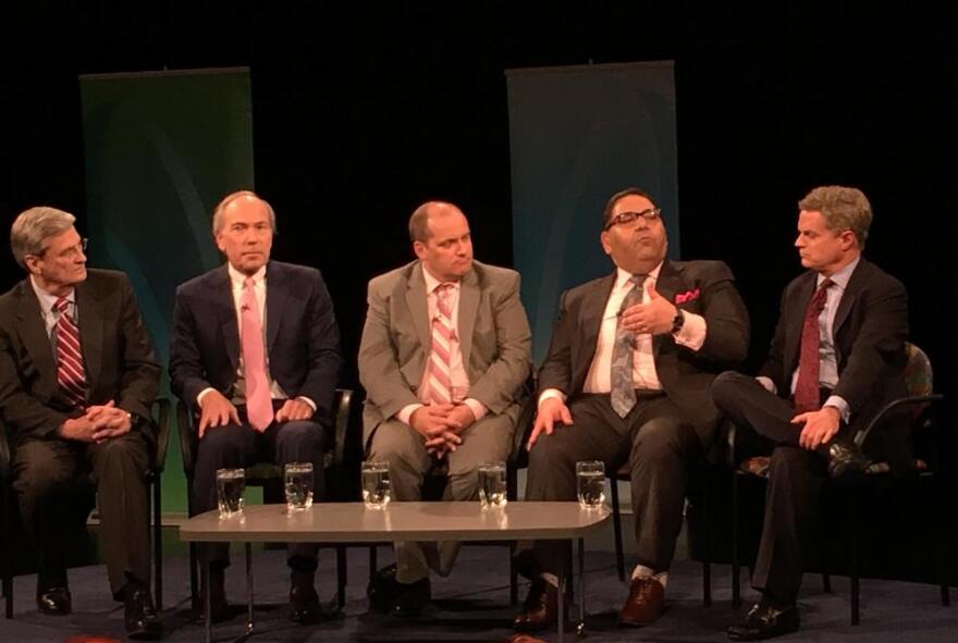 Panelists at American Graduate event, CMSD CEO Eric Gordon in middle (photo:Elizabeth Miller)