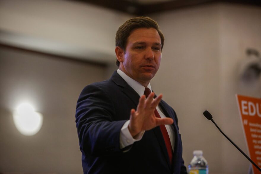 Governor Ron DeSantis speaks during the AP Florida Legislative Planning Session on October 29, 2019 in Tallahassee, Florida.(Chris Day/Fresh Take Florida)