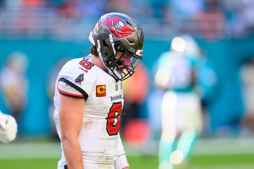 Things have been looking down for the Bucs and quarterback Baker Mayfield, but they still have a chance to win the NFC South. 