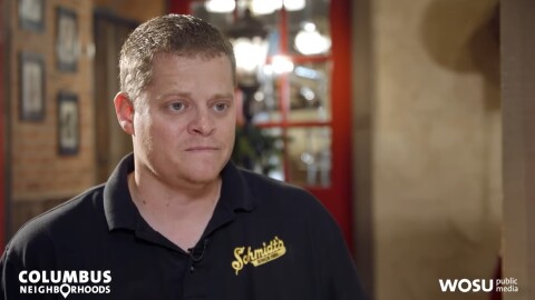 Matt Schmidt, a brand ambassador for his family's business Schmidt's Sausage Haus, speaks on Columbus Neighborhoods in 2024. Schmidt died in an Upper Arlington house fire on April 5, 2026.