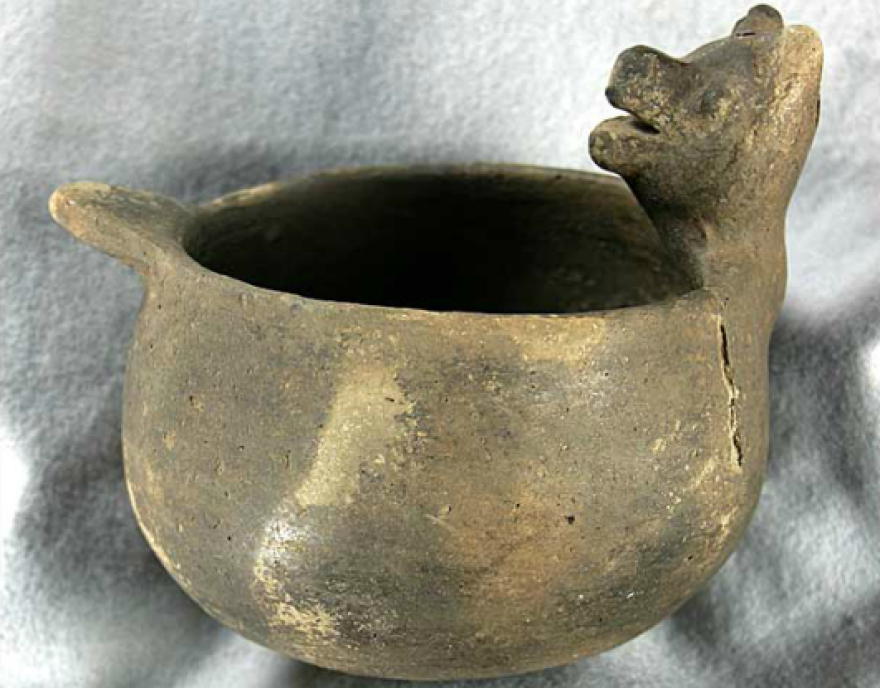 Ceramic Effigy Bear Bowl: A.D. 1,000-1,200