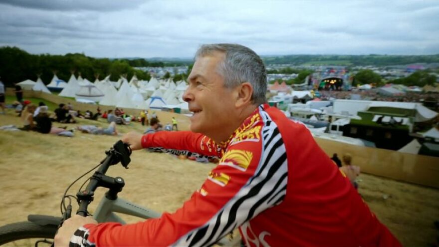 Musician Nick Kelly cycled from his home in Dublin to play a show at Glastonbury Festival