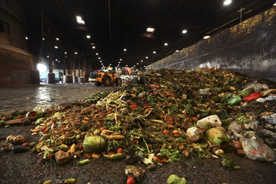 According to the Department of Agriculture, 30% to 40% of the food goes to waste in the United States — and the coronavirus pandemic has made this problem worse. (Stephen Groves/AP)