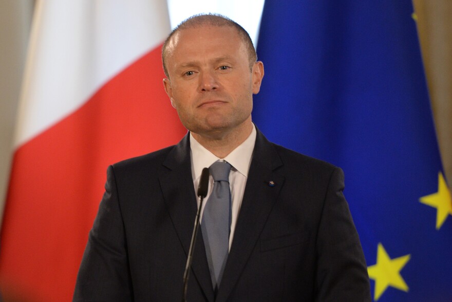 Malta Prime Minister Joseph Muscat gives a press conference on June 27, in Valletta.