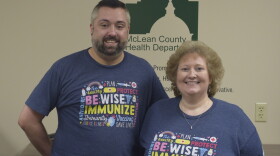 Cory Dawson and Heidi German work for the McLean County Health Department