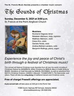 St. Francis 2021-22 Concert Series - Flyer No. 1b - The Sounds of Christmas2.jpg