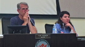 Renner and Carrillo at the meeting