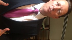 State Sen. Bill Galvano of Bradenton speaks in the lobby of the Hyatt Regency in Sarasota