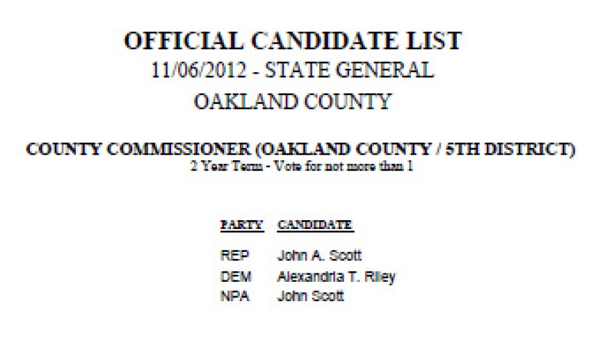 The candidates for Oakland County Commissioner in the 5th District. 