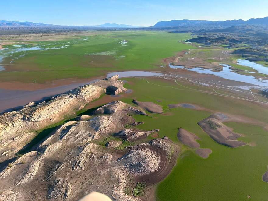 Ariel view of Elephant Butte Reservoir