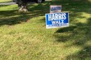 Portage County Sheriff Bruce Zuchowski has received backlash for a Facebook post that asks residents to write down the addresses of people who have signs supporting Vice President Kamala Harris in their yards, like this yard in Kent pictured on Sep. 16, 2024.