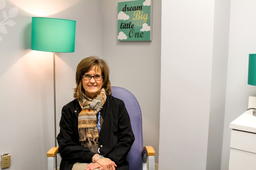 Rhonda Edmunds directs nursing at Lily’s Place in Huntington, W.Va.