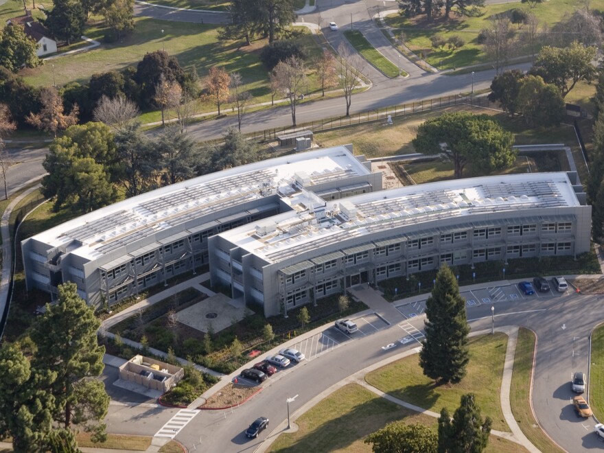 The electricity to power Sustainability Base comes from rooftop solar panels and a fuel cell like those that NASA frequently uses in spacecraft.