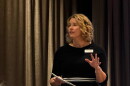 Park City Chamber of Commerce and Visitors Bureau President and CEO Jennifer Wesselhof speaks at the chamber's annual meeting Sept. 3, 2026.