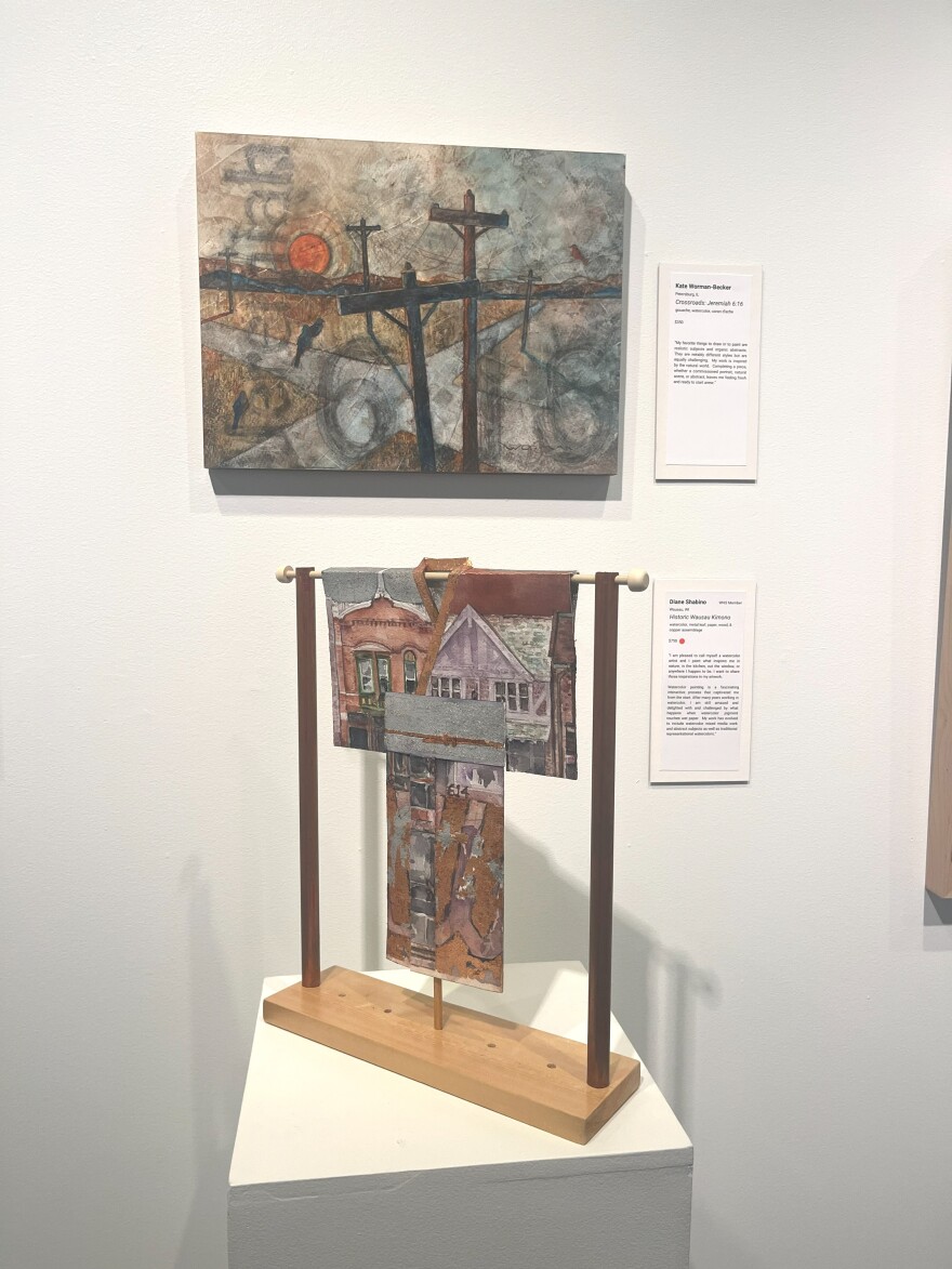 The pieces showcase variety in watercolor.