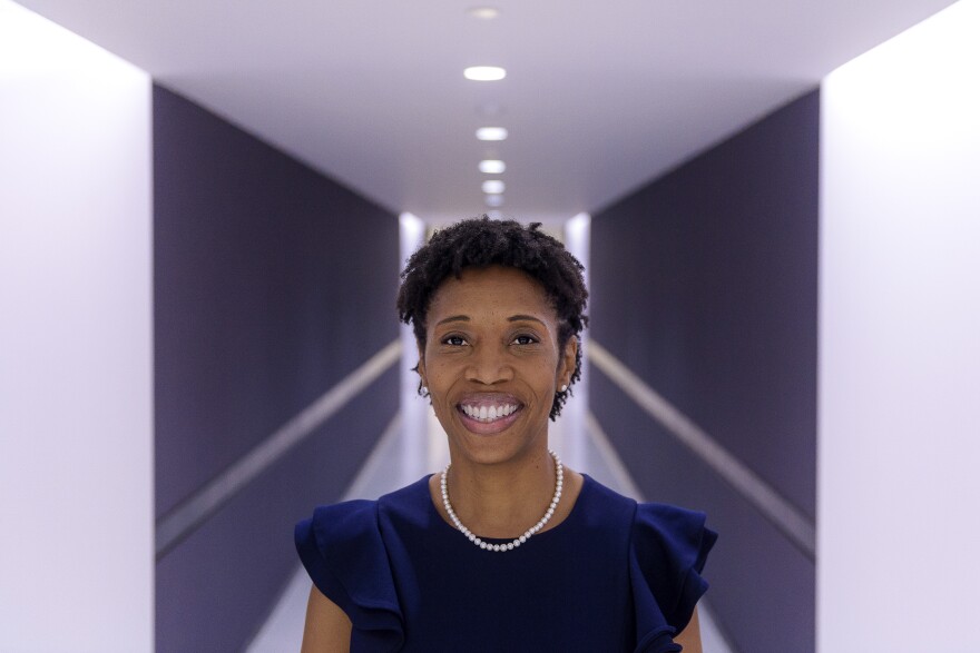 Vanessa Avery of the state attorney general's office, stands for a portrait January 26, 2022, after being nominated be the next U.S. Attorney for the state of Connecticut. 