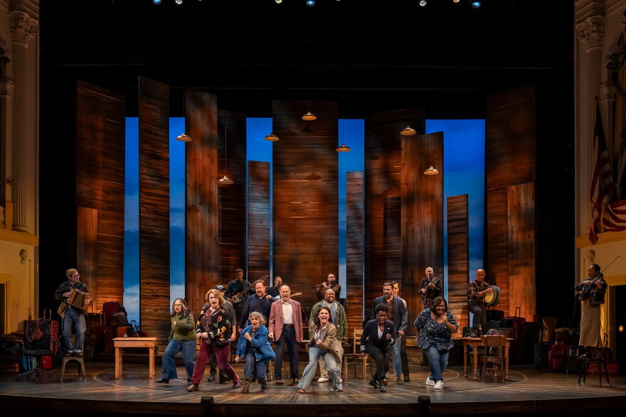 A scene from the new Ford's Theatre production of "Come From Away" in Washington, D.C.