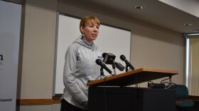 Beth Crider, Peoria County Regional Superintendent of Schools, at a press conference Friday, March 13, 2020 in Peoria.