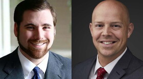 Decatur County Prosecutor Nate Harter, left, joined the Republican race for the Attorney General nomination as former Indiana Department of Revenue Commissioner Adam Krupp, right, dropped out and endorsed Harter.