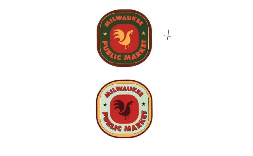 This logo is a more industrial take on the rooster for the Milwaukee Public Market.