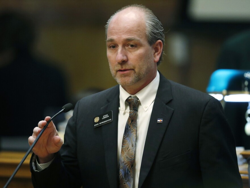 Colorado State Rep. Steve Lebsock during Friday's debate in the chamber on whether to expel him over sexual misconduct allegations from his peers.