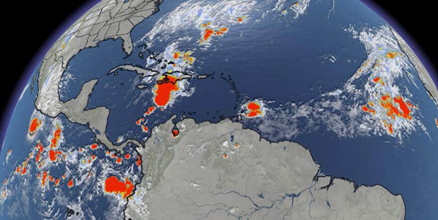Atlantic basin satellite photo on Oct. 25, 2026.