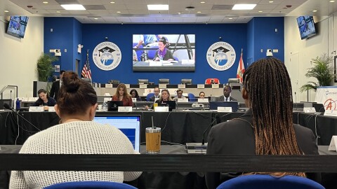 The school board of Broward County convened on Tuesday, Dec. 10 for a workshop in which school signage was briefly addressed.